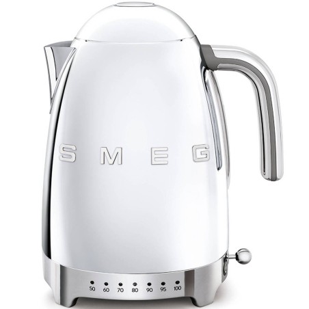 Smeg 50s Style Kettle 1.7L - Polished Stainless Steel | Retro Design & Premium Quality